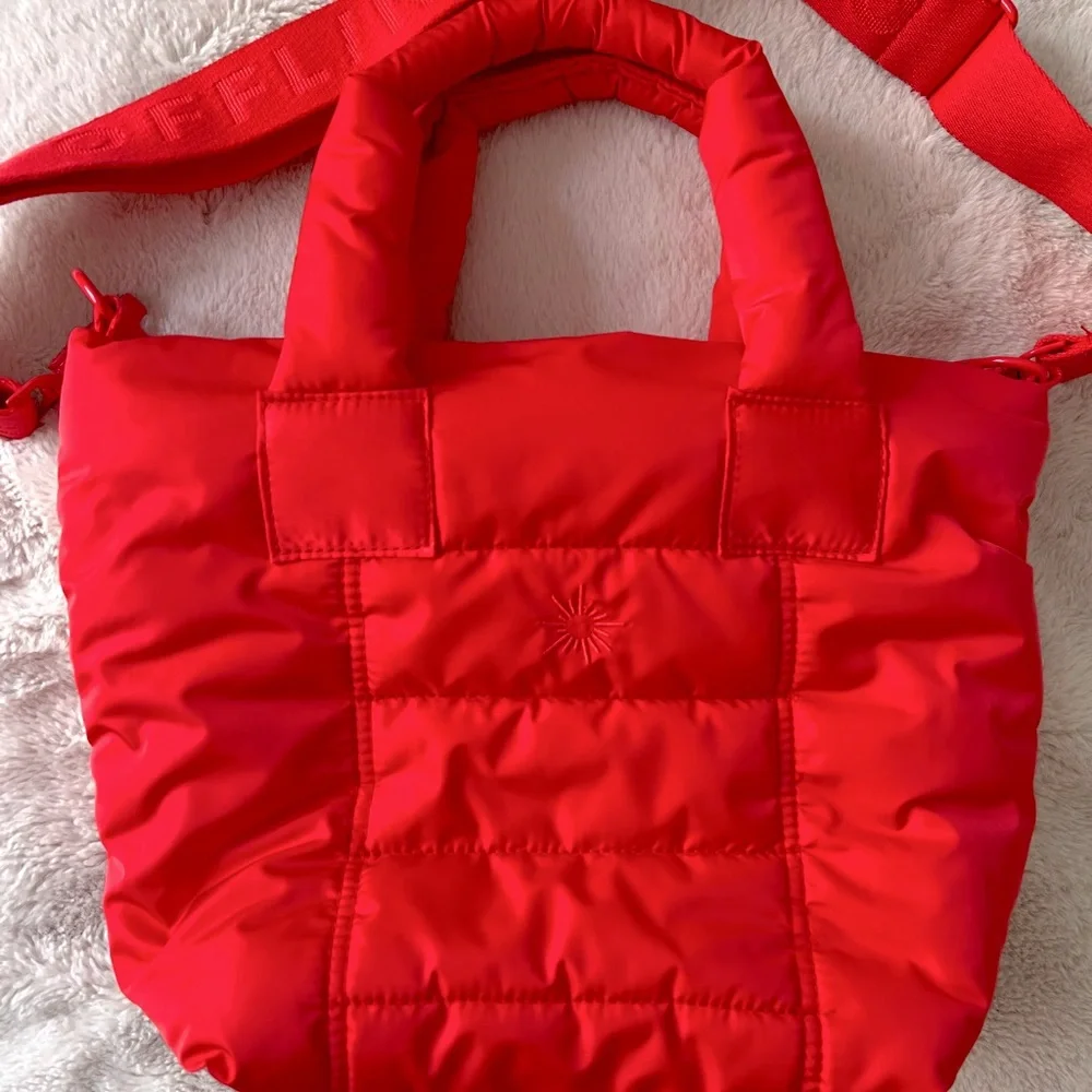 NWOT OFFLINE by Aerie Puff Love Mini Tote Resort Red - Picture 7 of 11